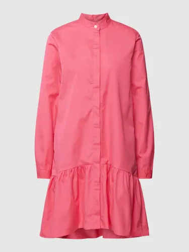 0039 Italy Kleid mit Volantsaum Modell 'Marcia' in Pink