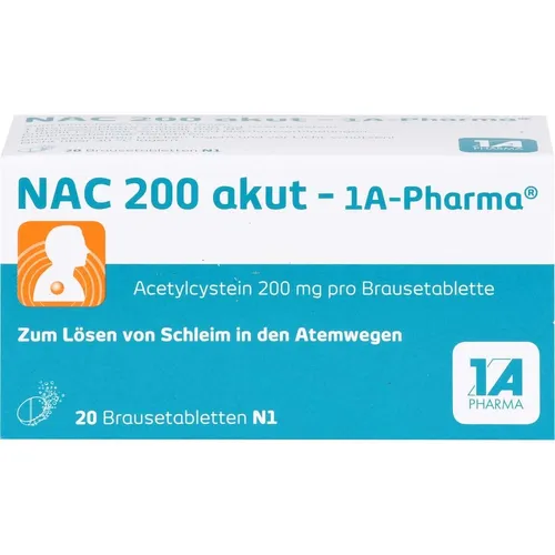 1 A Pharma - NAC 200 akut-1A Pharma Brausetabletten Husten & Bronchitis