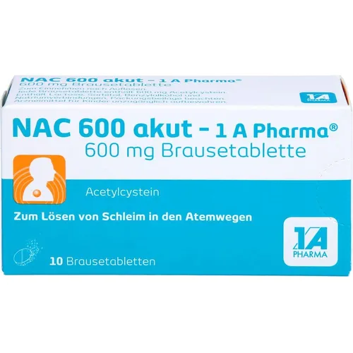 1 A Pharma - NAC 600 akut-1A Pharma Brausetabletten Husten & Bronchitis