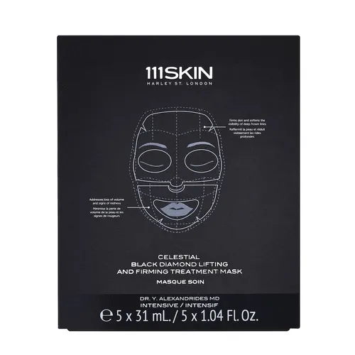 111Skin - Celestial Black Diamond Lifting And Firming Treatment Mask (Box Of 5) Anti-Aging Masken 155 ml