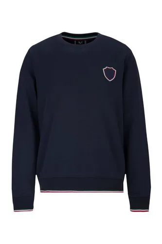 19V69 Italia by Versace Sweatshirt SAMU Herren Basic Rundhalspullover mit Sreifenbündchen (S-3XL)