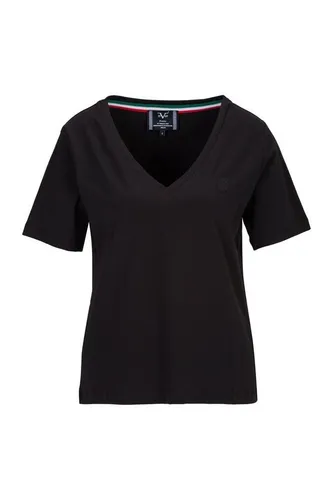 19V69 Italia by Versace T-Shirt BAILA Damen Basic V-Ausschnitt Kurzarm-Shirt (XS-XXL)