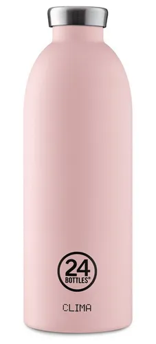 24 Bottles Trinkflasche Edelstahl Trinkflasche Dusty Pink 0,85 l, für Heiß- und Kaltgetränke, spülmaschinengeeignet
