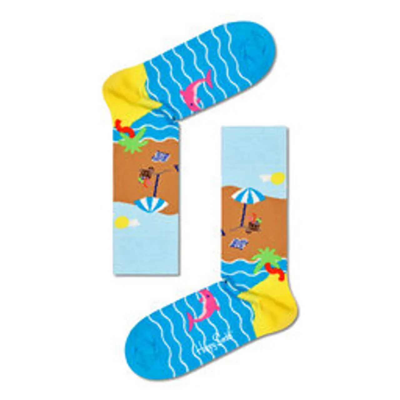 2er-Set hohe Unisex-Socken Happy Socks XWYW02-2200 Bunt