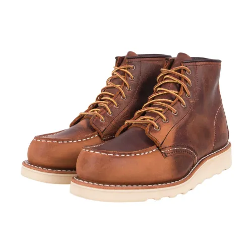 3428 Moc Toe Copper Rough and Tough Braun Red Wing Shoes