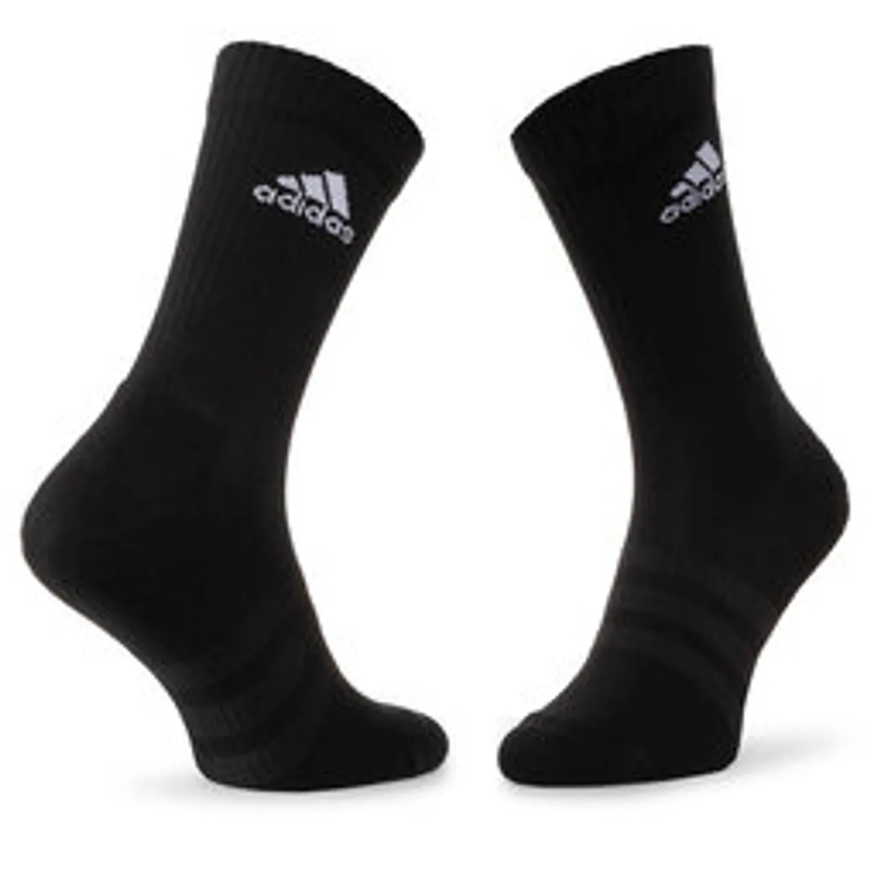 3er-Set hohe Unisex-Socken adidas Cush Crw 3Pp DZ9357 Black/Black/White
