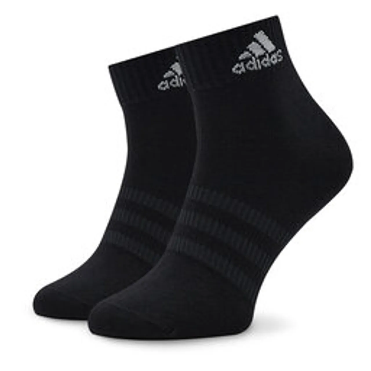 3er-Set niedrige Unisex-Socken adidas Cushioned Sportswear IC1281 Medium Grey Heather/White/Black