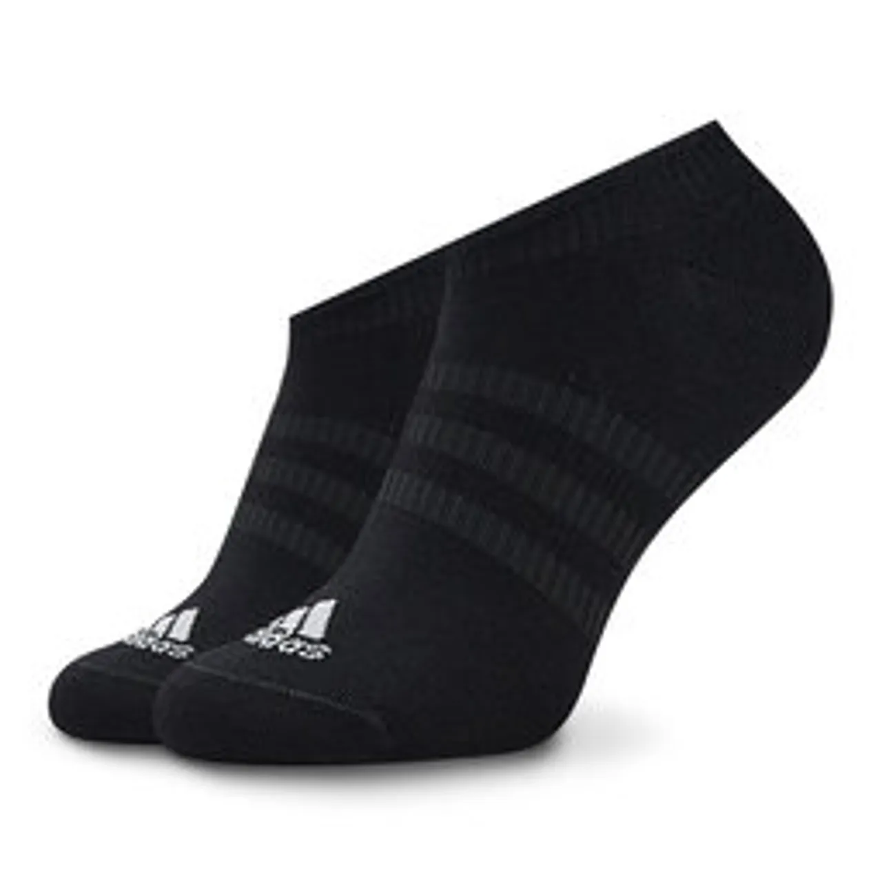 3er-Set niedrige Unisex-Socken adidas Thin And Light IC1328 Medium Grey Heather/White /Black