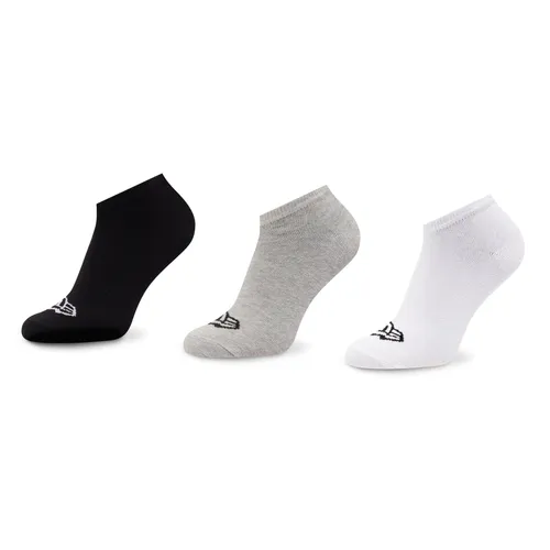 3er-Set niedrige Unisex-Socken New Era Flag Sneaker 13113639 Gra/Whi/Blk
