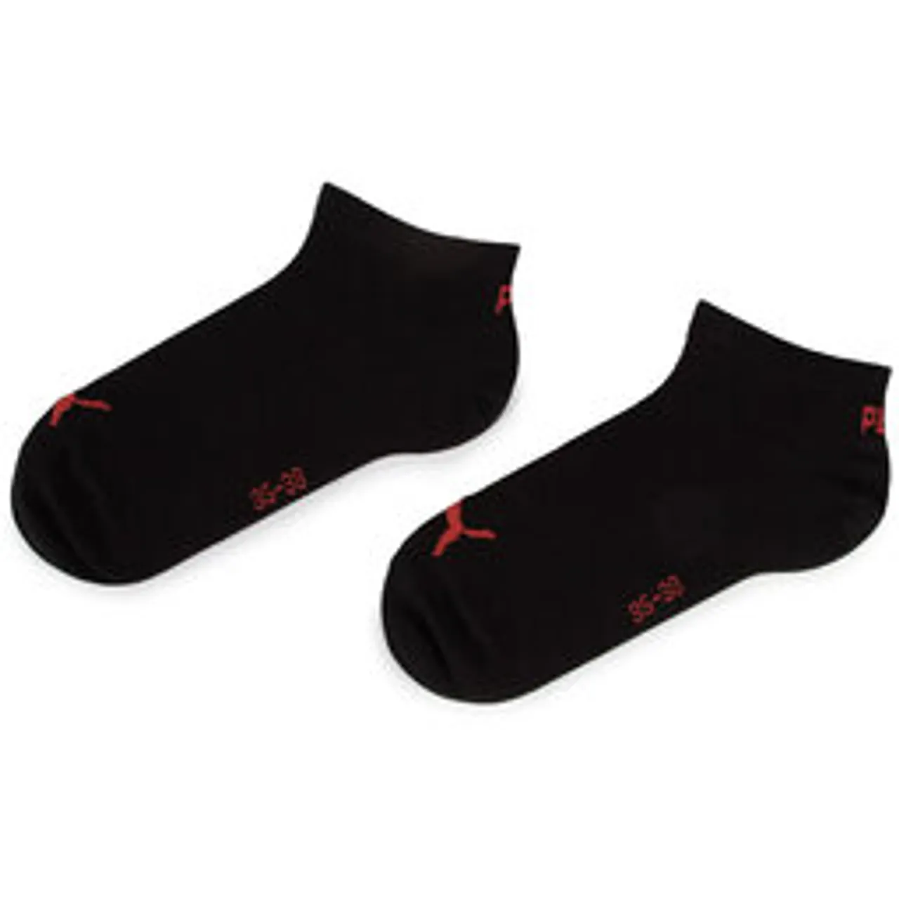 3er-Set niedrige Unisex-Socken Puma 261080001 Black/Red 232