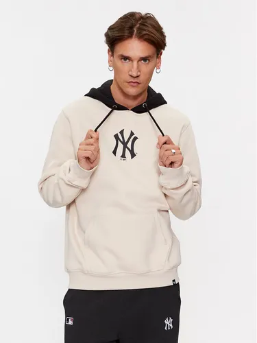 47 Brand Sweatshirt New York Yankees BB017PEMTCB601204BN Écru Regular Fit