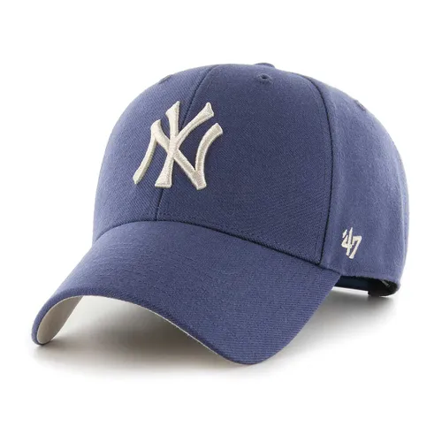 47 MLB Yankees Subway Series Sure Shot Snapback '47 Mvp Cap, Timber Blau ONE