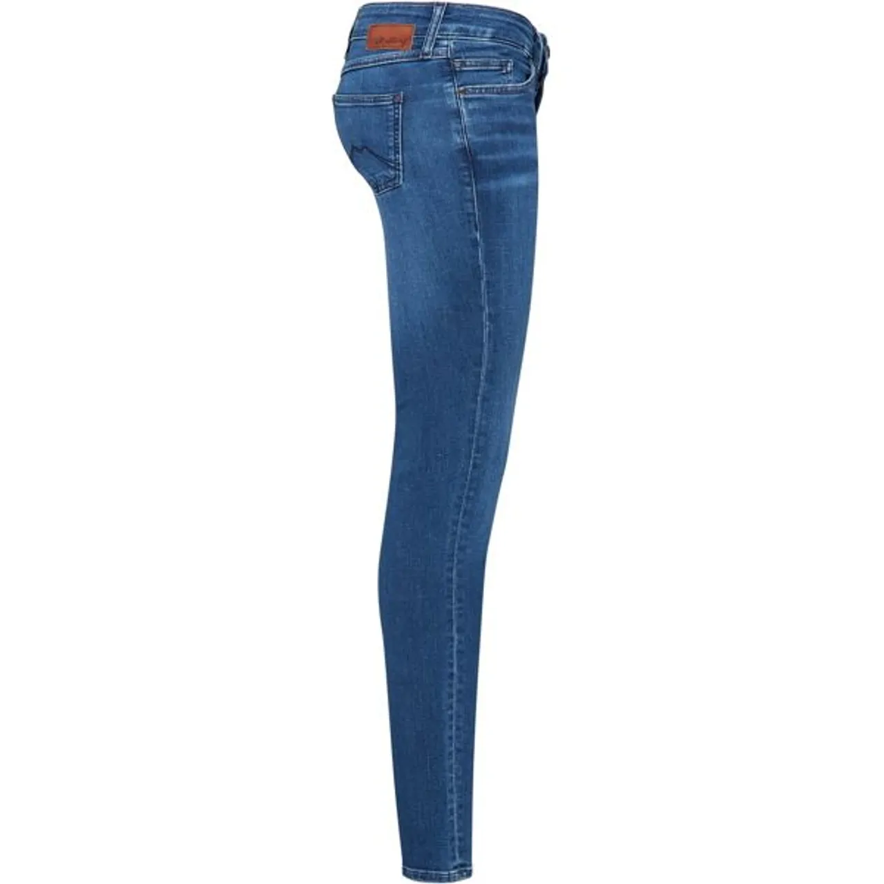 5-Pocket-Hose MUSTANG "Jasmin Jeggins" Gr. 29, Länge 30, blau Damen Hosen 5-Pocket-Hosen