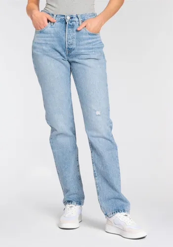 5-Pocket-Jeans LEVI'S "Jeans Jeans 501 JEANS" Gr. 26, Länge 30, blau (indigo botanics) Damen Jeans 5-Pocket-Jeans