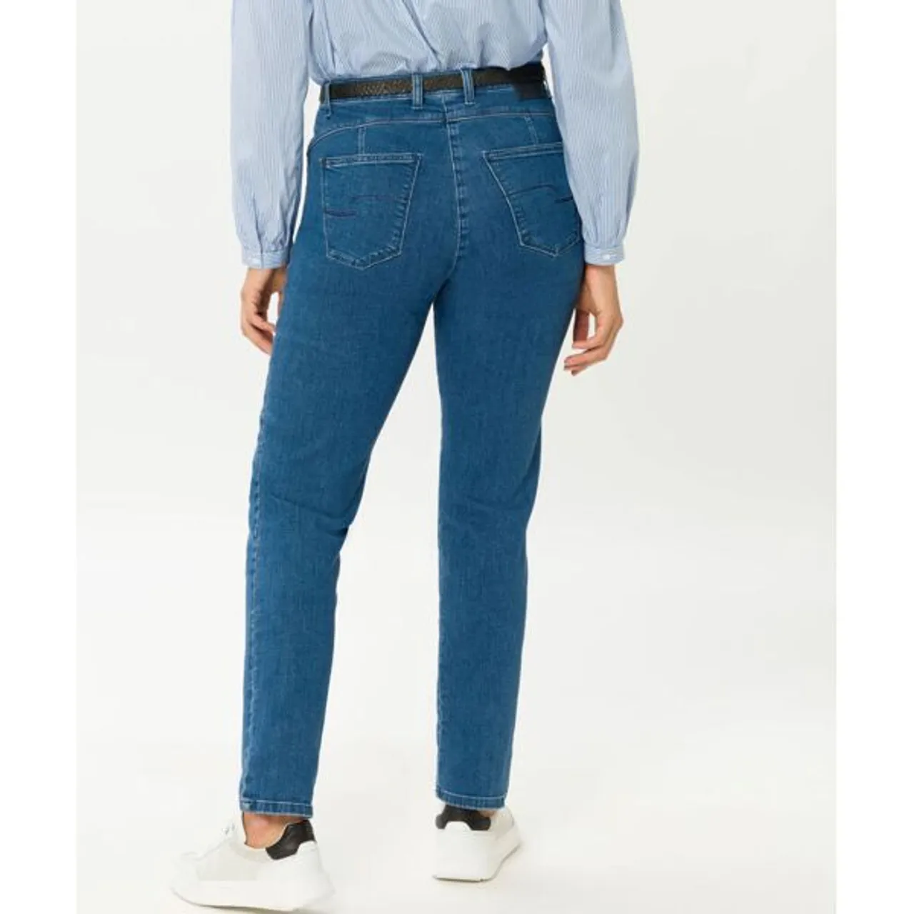 5-Pocket-Jeans RAPHAELA BY BRAX "Style CAREN NEW" Gr. 44, Normalgrößen, grau (stein) Damen Jeans 5-Pocket-Jeans