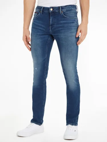 5-Pocket-Jeans TOMMY JEANS "SCANTON SLIM" Gr. 32, Länge 34, blau (denim medium 01) Herren Jeans 5-Pocket-Jeans