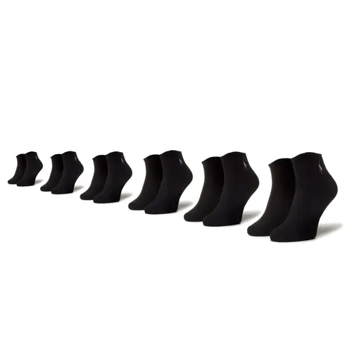 6er-Set niedrige Unisex-Socken Polo Ralph Lauren 449723765001 R. Os Black 001
