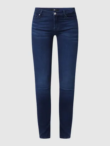 7 For All Mankind Skinny Fit Jeans mit Stretch-Anteil in Dunkelblau