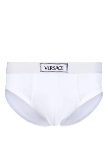 90s Versace Slip mit Logo-Bund