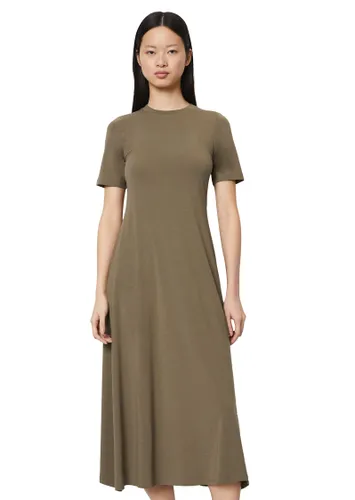 A-Linien-Kleid MARC O'POLO Gr. L, N-Gr, braun (mittelbraun) Damen Kleider Freizeitkleider in ausgestellter Form