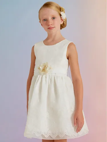 Abel & Lula Elegantes Kleid 5022 Weiß Regular Fit