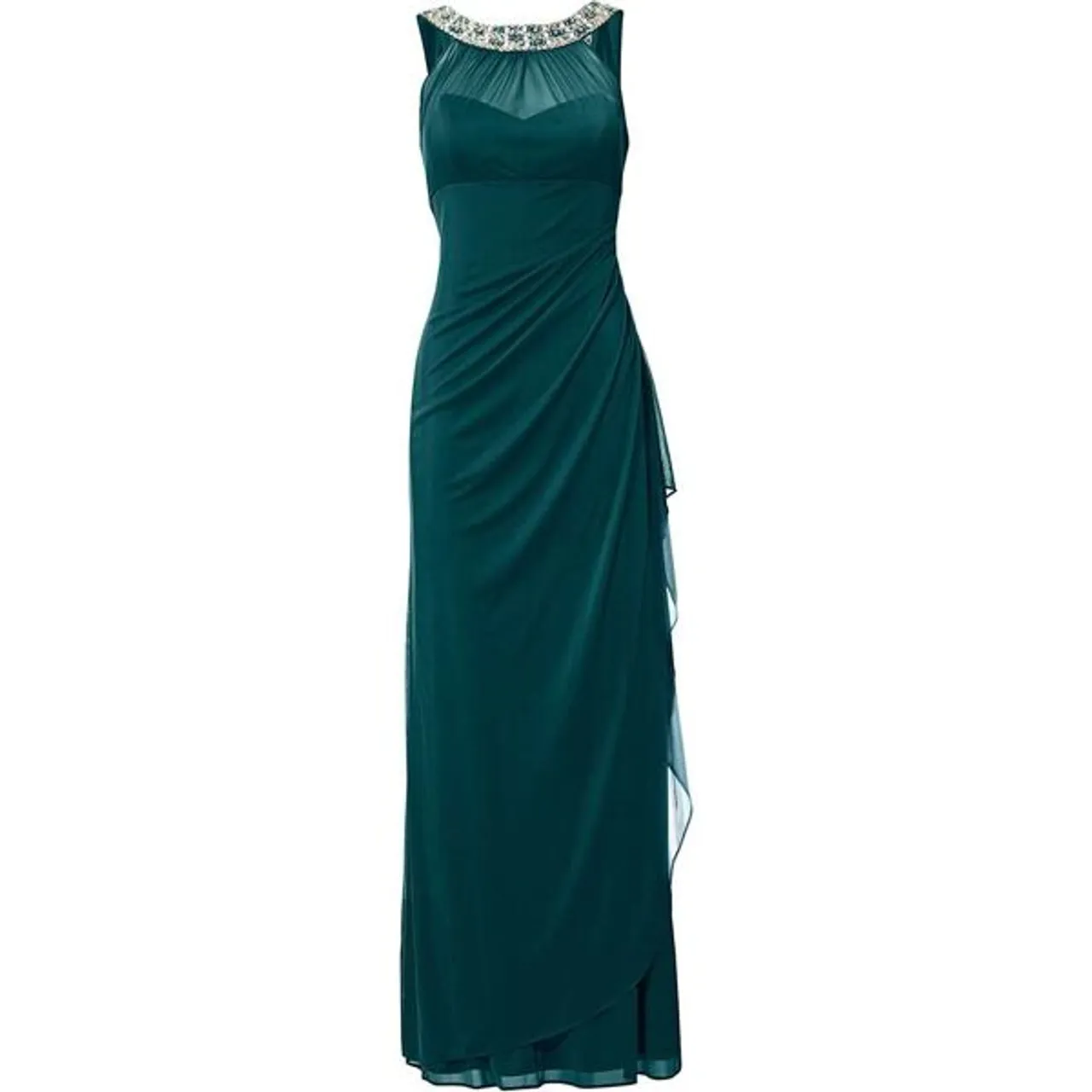 Abendkleid HEINE "Abendkleid" Gr. 44, Normalgrößen, grün (smaragd) Damen Kleider Lange