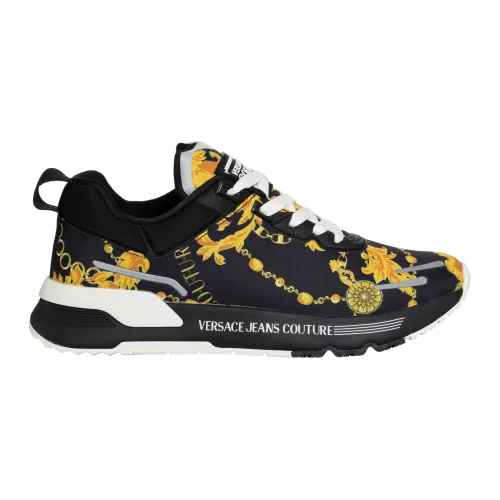 Abstrakte Logo Mehrfarbige Sneakers Versace Jeans Couture