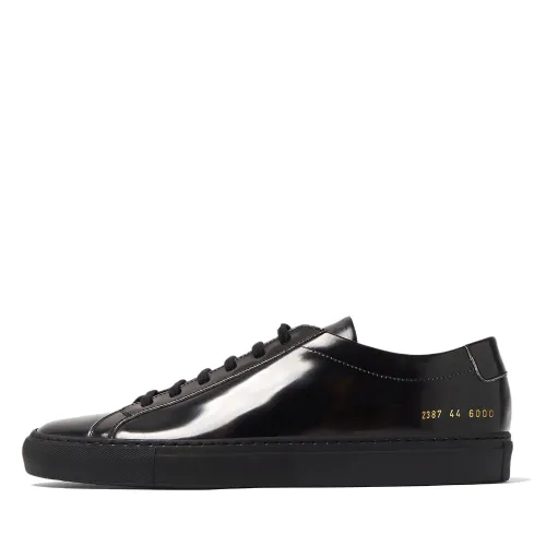 Achilles Fade Black On White Sneakers Common Projects