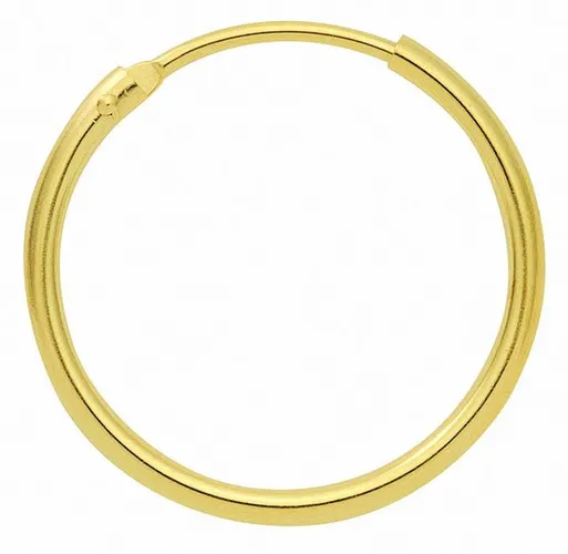 Adelia´s Paar Ohrhänger 1 Paar 585 Gold Ohrringe / Creolen Ø 20 mm, 585 Gold Goldschmuck für Damen