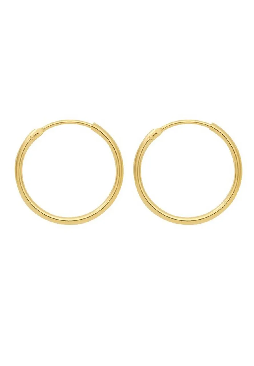 Adelia´s Paar Ohrhänger 333 Gold Ohrringe Creolen Ø 13 mm, Goldschmuck für Damen