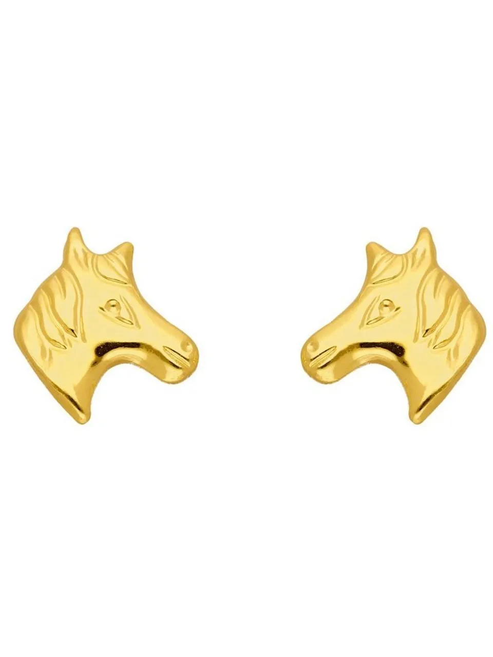 Adelia´s Paar Ohrhänger 333 Gold Ohrringe Ohrstecker Pferdekopf, Goldschmuck für Damen