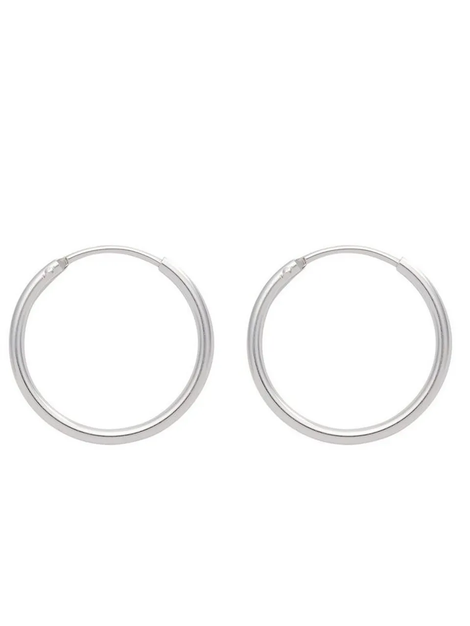Adelia´s Paar Ohrhänger 925 Silber Ohrringe Creolen Ø 44 mm, Silberschmuck für Damen