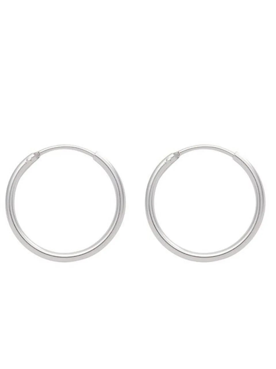 Adelia´s Paar Ohrhänger 925 Silber Ohrringe Creolen Ø 44 mm, Silberschmuck für Damen