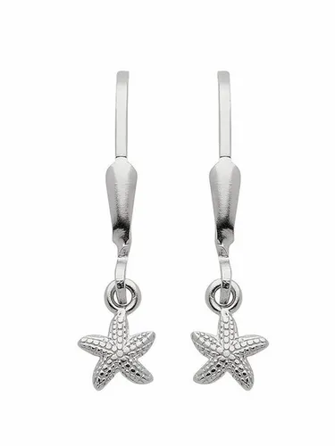 Adelia´s Paar Ohrhänger 925 Silber Ohrringe Ohrhänger Seestern, Silberschmuck für Damen