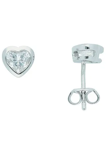 Adelia´s Paar Ohrhänger 925 Silber Ohrringe Ohrstecker, mit Zirkonia Silberschmuck für Damen