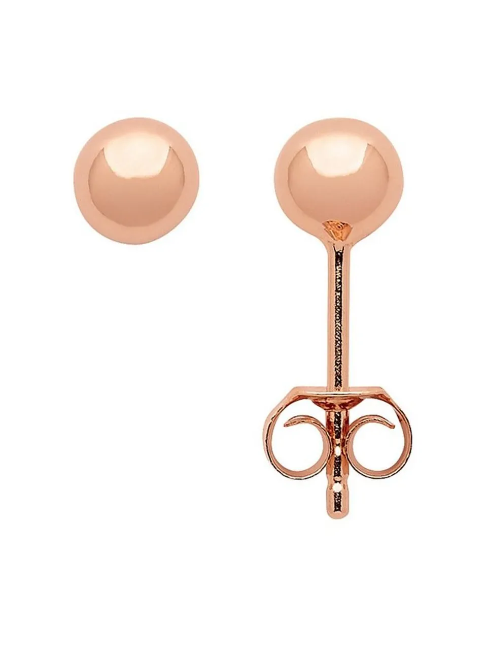 Adelia´s Paar Ohrhänger 925 Silber Ohrringe Ohrstecker Ø 5 mm, Silberschmuck für Damen