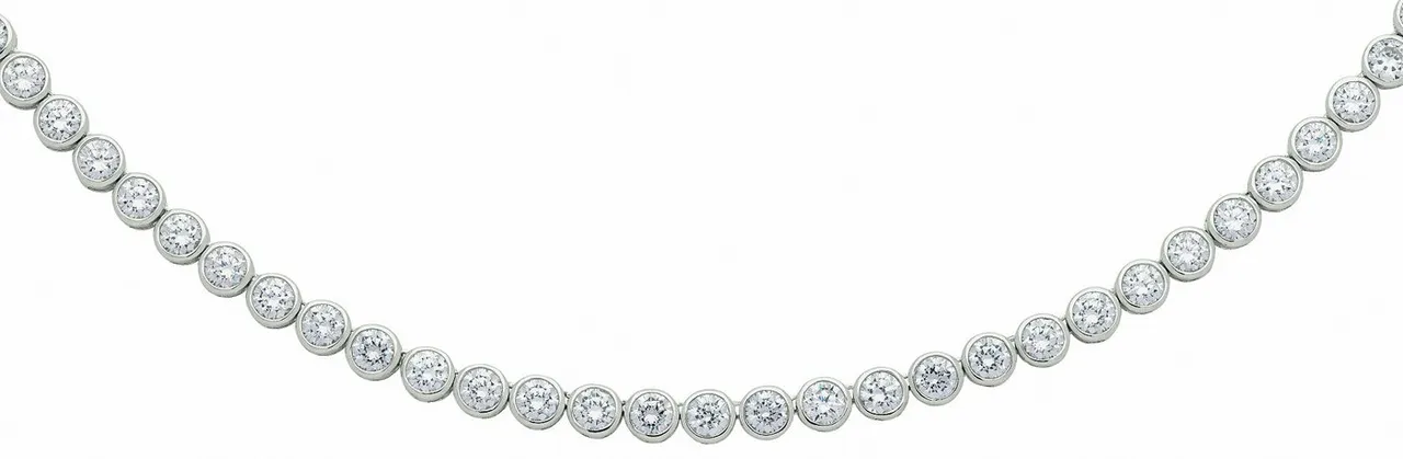 Adelia´s Silberarmband Damen Silberschmuck 925 Silber Armband mit Zirkonia 19 cm, 19 cm Silberschmuck für Damen