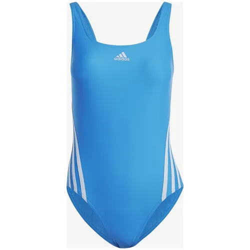 Adidas 3-Streifen Badeanzug Damen blau