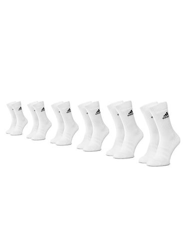 adidas 6er-Set hohe Unisex-Socken Cush Crw 6Pp DZ9353 Weiß