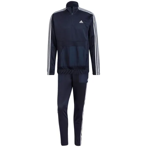 Adidas AEROREADY Tricot Quarter-Zip Trainingsanzug Herren blau