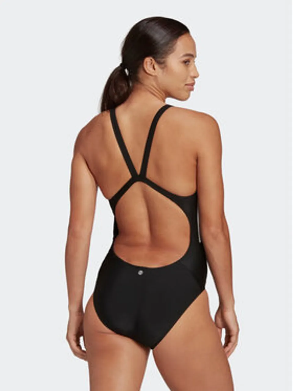 adidas Badeanzug Mid 3-Stripes Swimsuit HA5993 Schwarz