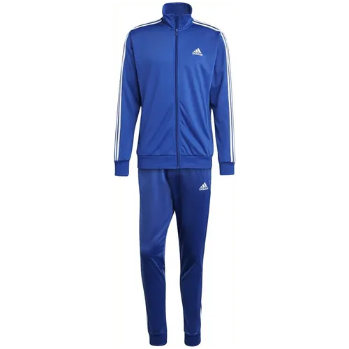 Adidas Basic 3-Streifen Tricot Trainingsanzug Herren blau