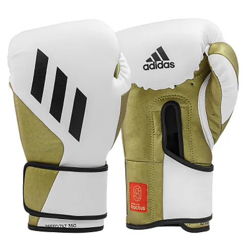 Adidas Boxhandschuhe "Speed Tilt 350V", 12 oz., Weiß-Gold