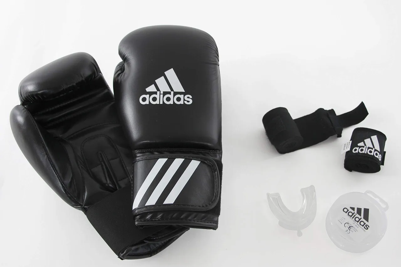Adidas Boxing Set - Boxhandschuhe (12oz) + Bandagen +