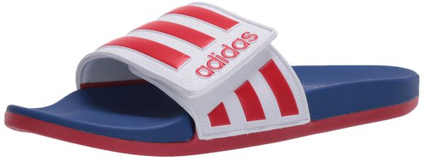 adidas Boys' Adilette Comfort Adj Slide Sandal
