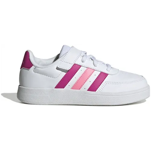 Adidas Breaknet Lifestyle Court Elastic Lace and Top Strap Schuh Kinder weiß