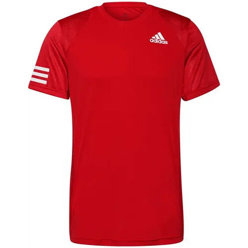 Adidas Club Tennis 3-Streifen T-Shirt Herren rot