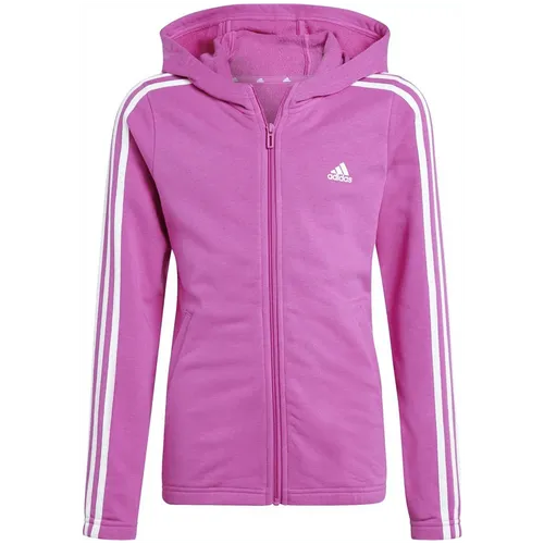Adidas Essentials 3-Streifen Full-Zip Kapuzenjacke Mädchen rosa