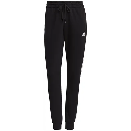 Adidas Essentials Fleece 3-Streifen Hose Damen schwarz