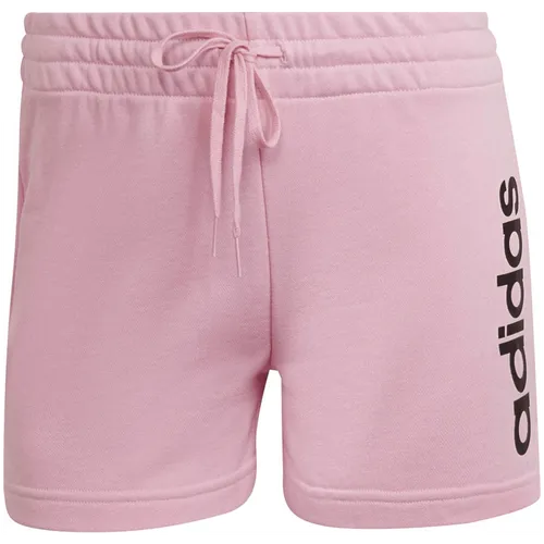 Adidas Essentials Slim Logo Shorts Damen rosa